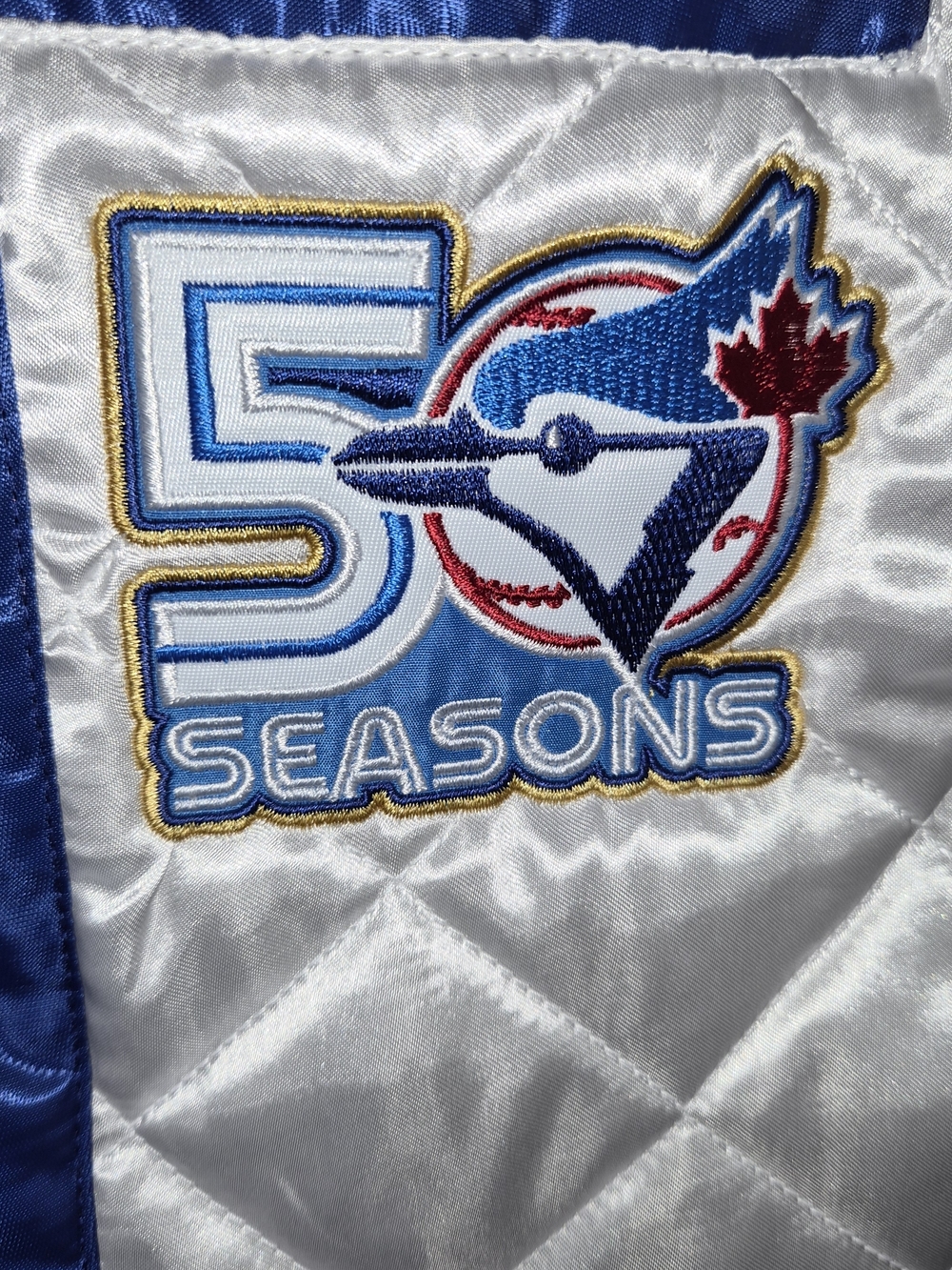 Starter Blue Toronto Blue Jays Satin Jacket - Picture 10 of 13